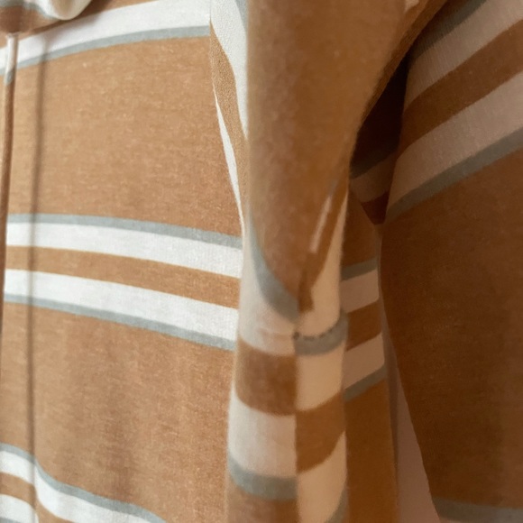 Sew in Love XL Mustard Striped Tunic Hoodie - Picture 2 of 5